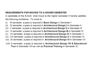 B.arch regulation 2017 _ Anna University | PPTX