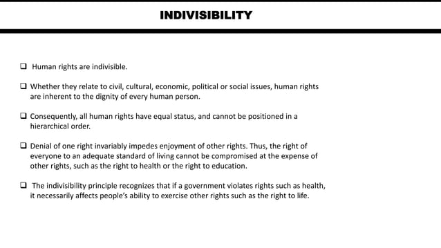 Principles of Human Rights | PPTX