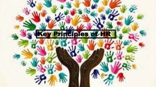 Key Principles of HR
 