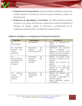 Balanced scorecard en un hospital publico | PDF