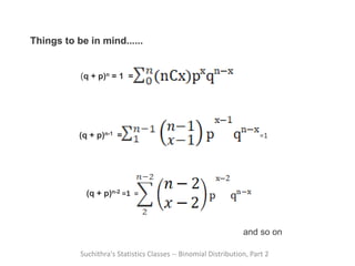 Binomial distribution Part 2 | PPTX