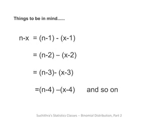Binomial distribution Part 2 | PPTX