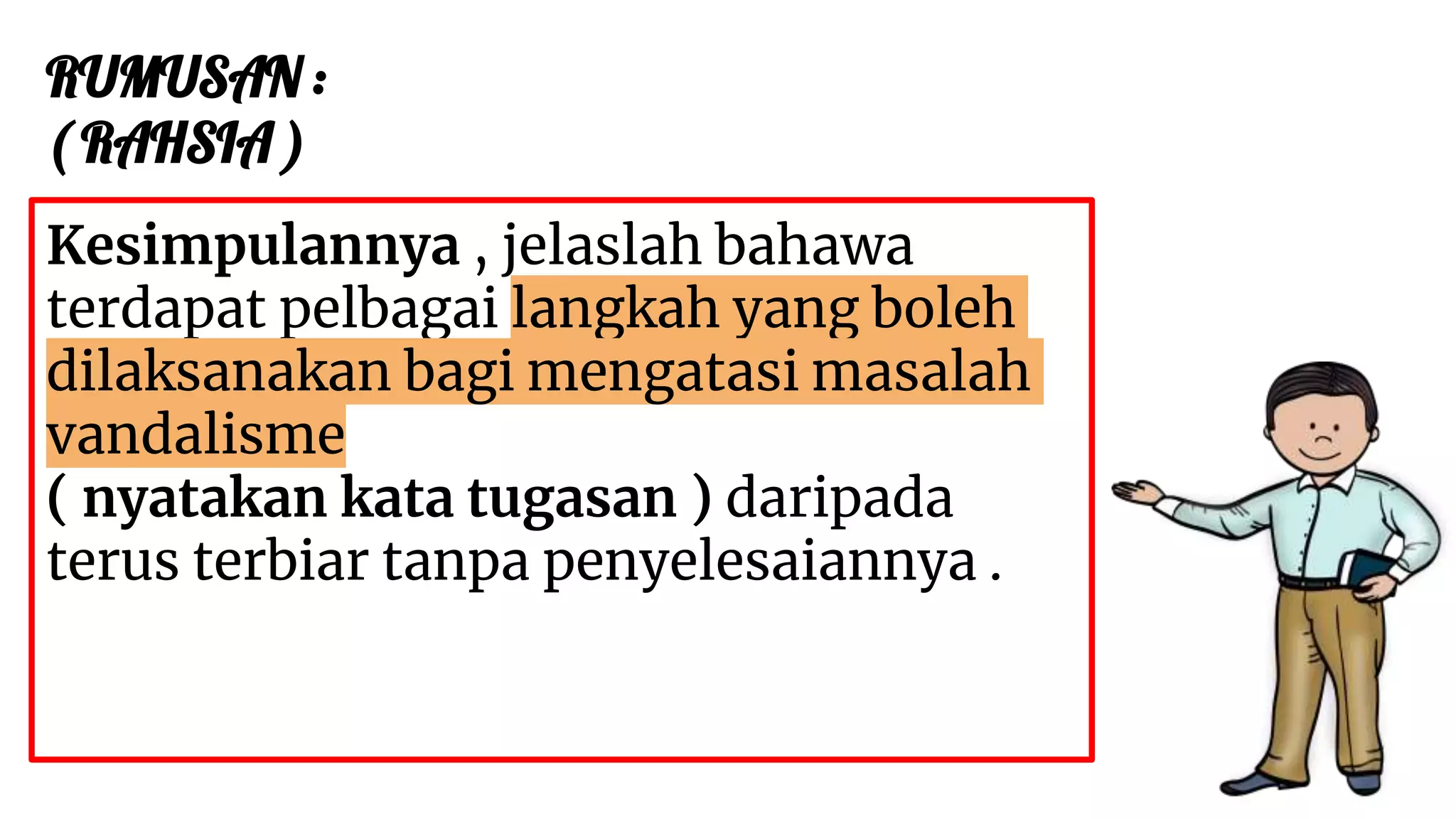 B.MELAYU STPM PANDUAN MENULIS KESIMPULAN | PPTX