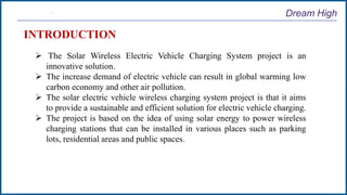 solar wireless electric vechicle charging system | PPTX