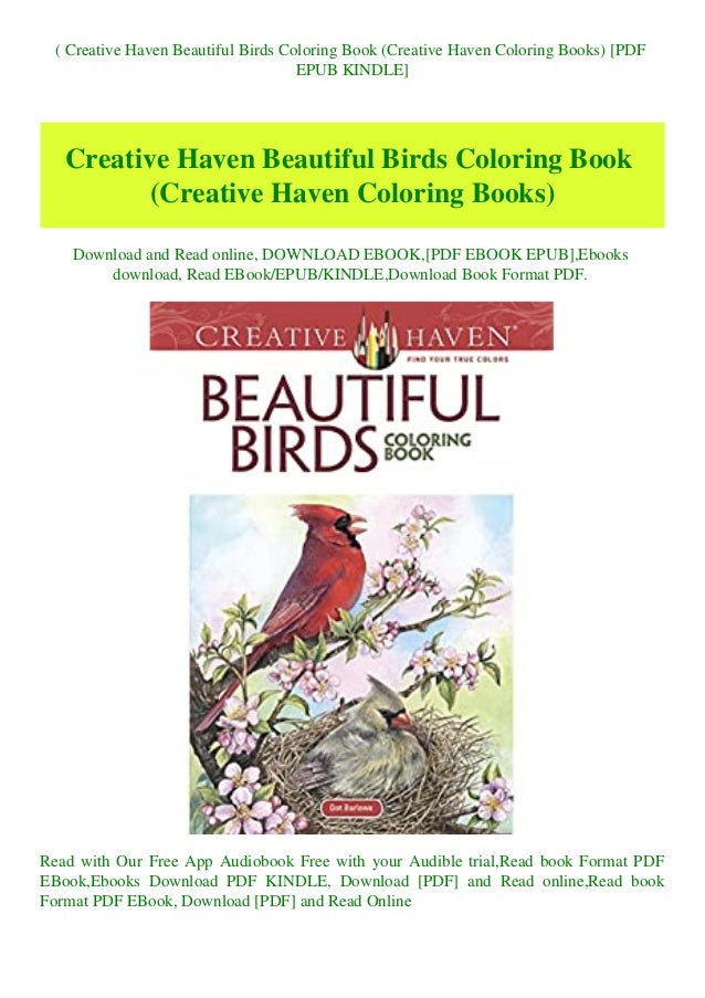 Download B O O K Creative Haven Beautiful Birds Coloring Book Creative Hav
