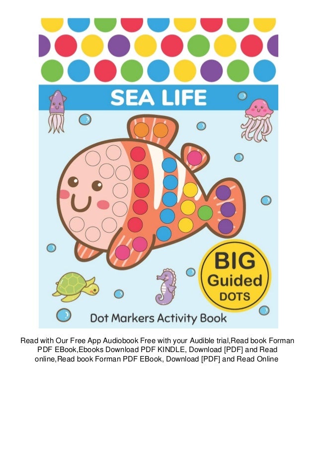 Download B O O K Dot Markers Activity Book Sea Life Easy Guided Big Dots