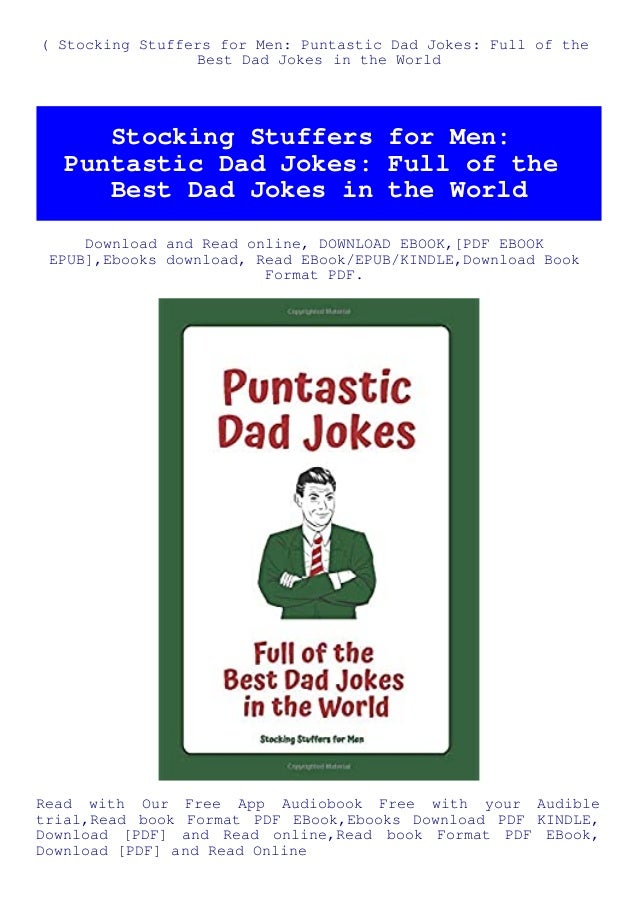 B O O K Stocking Stuffers For Men Puntastic Dad Jokes Full Of The