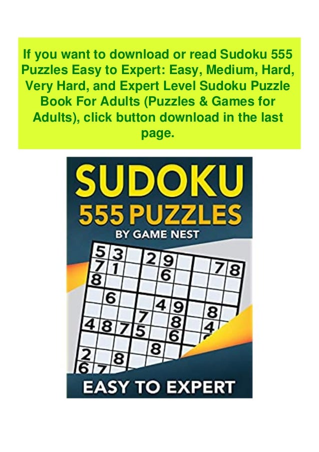 B O O K Sudoku 555 Puzzles Easy To Expert Easy Medium Hard Very