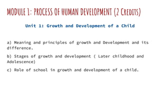 Unit 2: Developmental Process
a) Genetic background and Development.
b) Trends in development (Developmental direction, Di...
