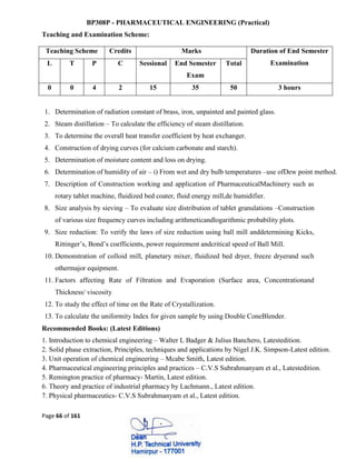 B.Pharmacy-Syllabus containg details of b pharma | PDF