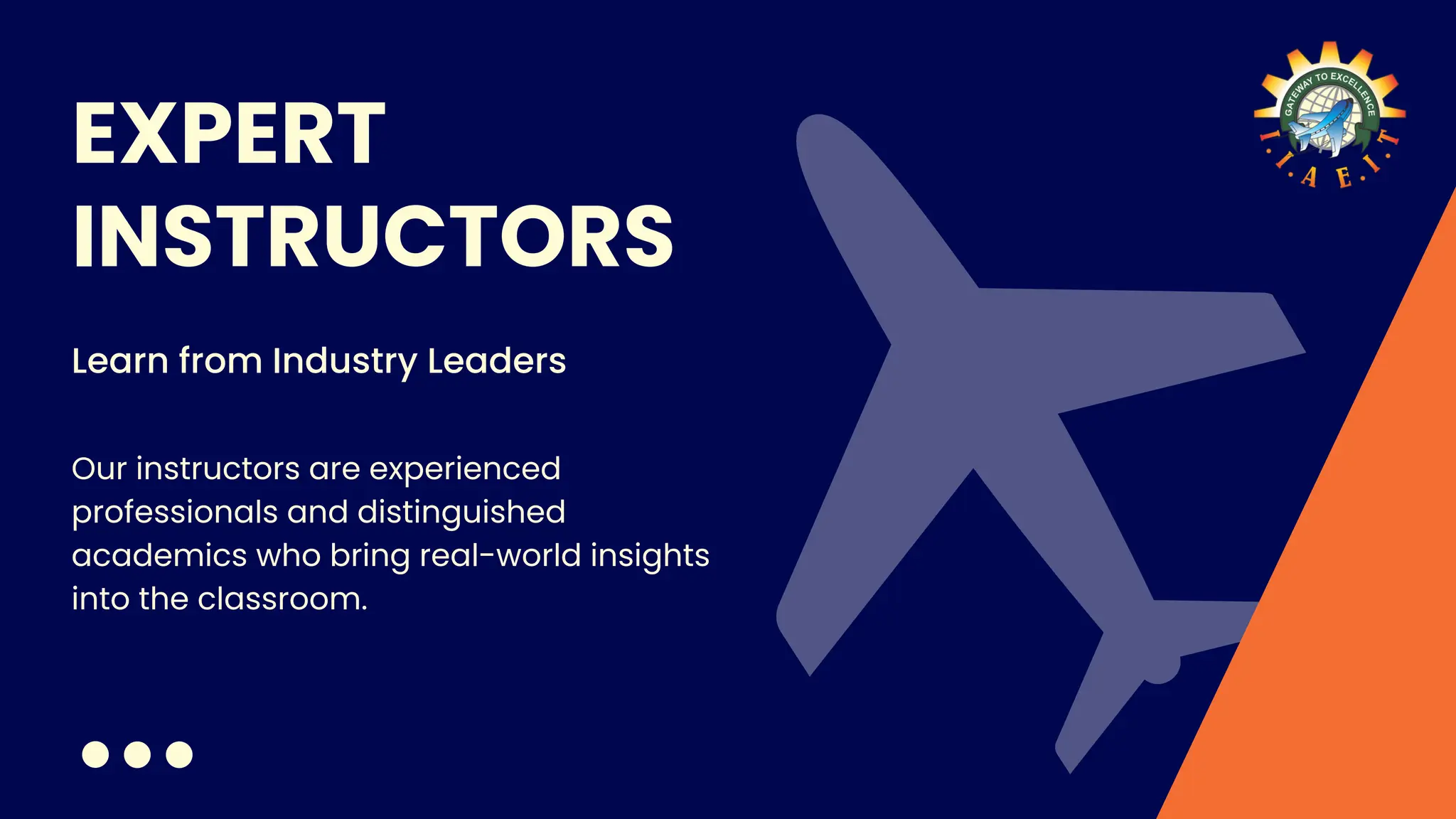 EXPERT
INSTRUCTORS
Learn from Industry Leaders
Our instructors are experienced
professionals and distinguished
academics who bring real-world insights
into the classroom.