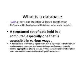 B.PHARMACY 1-2computer appliction unit 2 assignment.pptx | Databases ...
