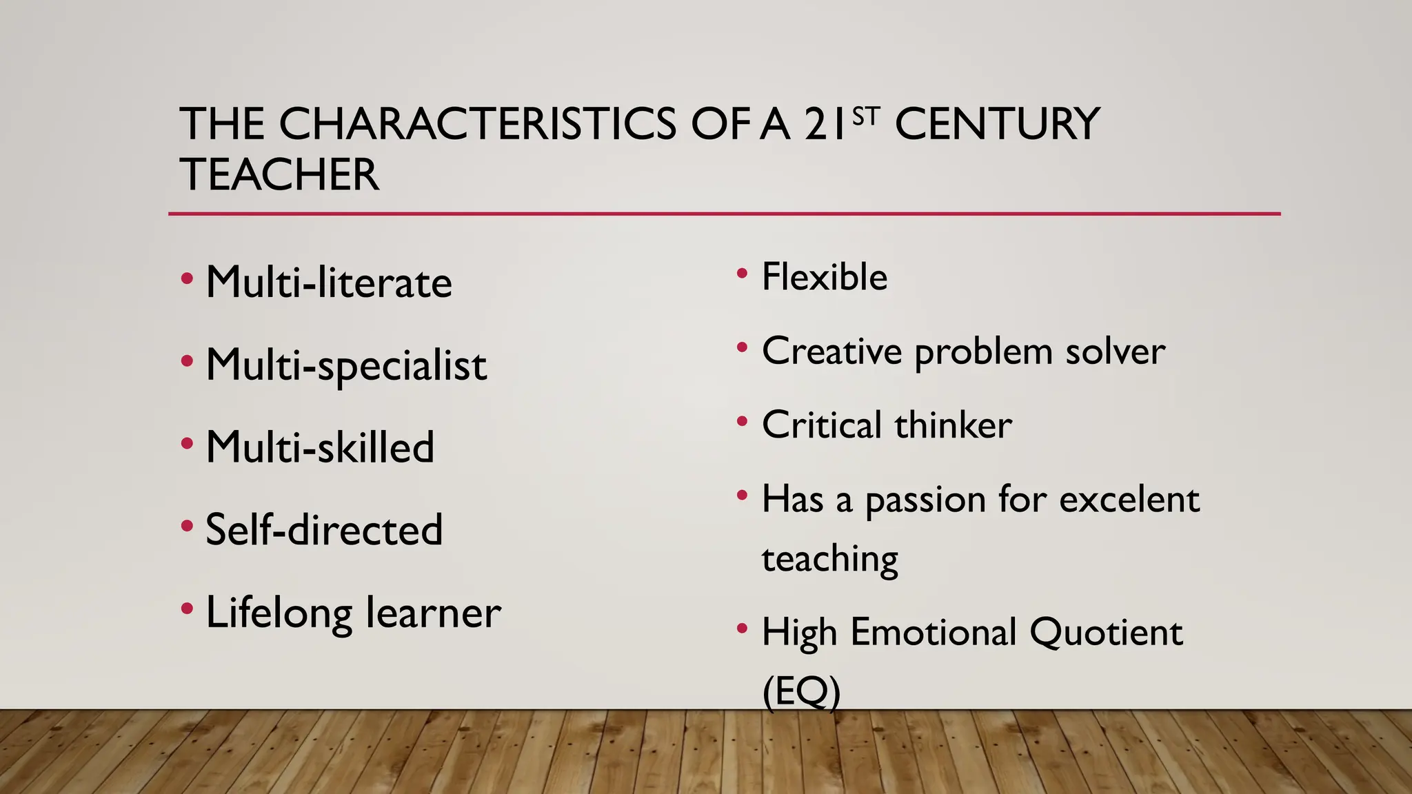 A paradigm shift for 21st century education | PPTX