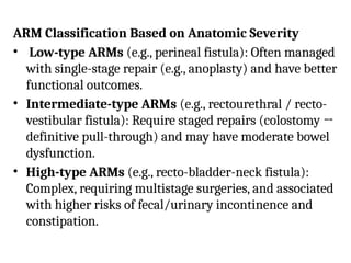B.A - journalclub Long term bowel function after repair of anorectal ...