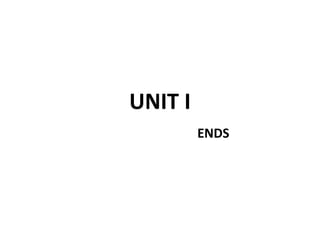 UNIT I
ENDS
 