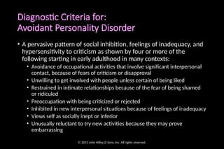 PERSONALITY DISORDERS- PSYCHIATRIC MENTAL HEALTH NURSING | PPTX