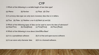 Comprehensive Guide to LibreOffice Base: Data Types, Interface, and ...