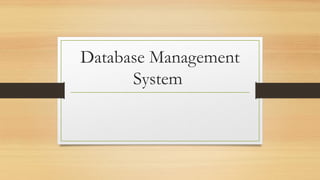 Comprehensive Introduction to Database Management Systems and ...