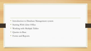 Comprehensive Introduction to Database Management Systems and ...