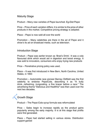 Detailed Marketing Project on Product Life Cycle of 5 Iconic Products | PDF