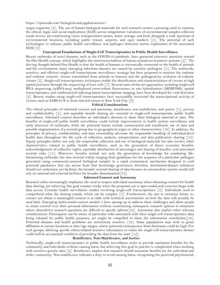 Ethical, Legal, and Social Implications of Single-Cell Transcriptomics ...
