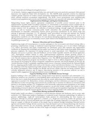 Ethical, Legal, and Social Implications of Single-Cell Transcriptomics ...