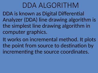 Comprehensive Guide to DDA Line Drawing Algorithm in Computer Graphics ...