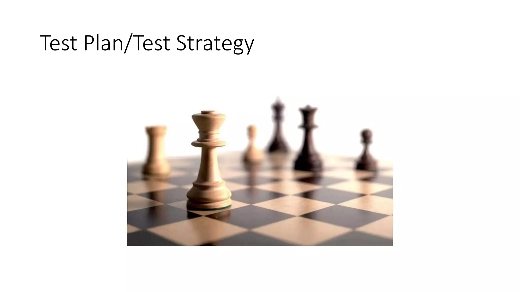 Test Plan/Test Strategy
 