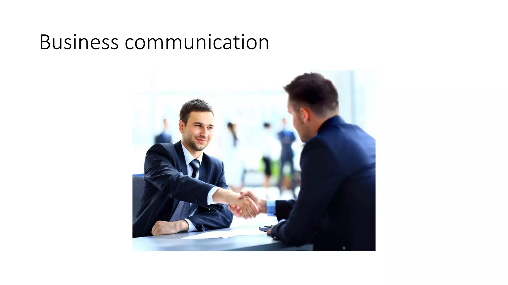 Business communication
 