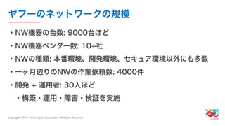 YJTC19 B-6 Yahoo! JAPANの巨大インフラの運用と展望 #yjtc