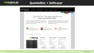 QuantaStor + SoftLayer
 
