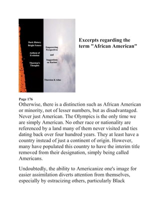 "African American" Excerpts