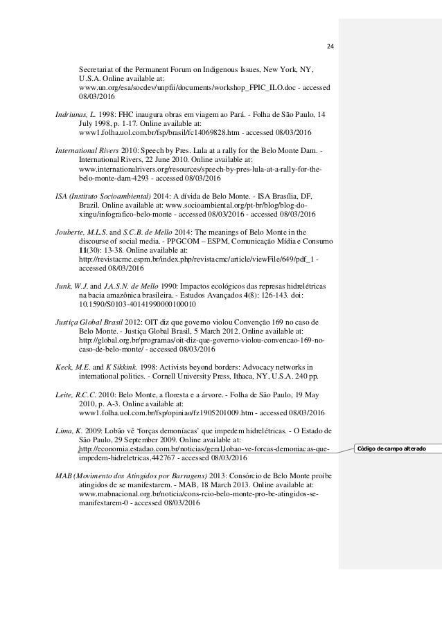 B Belo Monte Resistance Die Erde Preprint