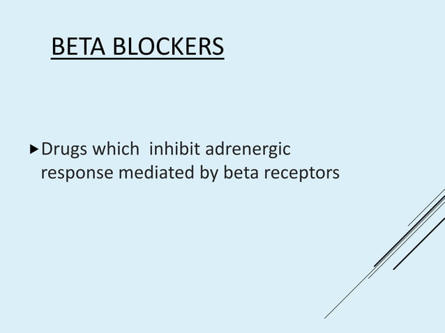 B blockers | PPTX