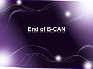 End of B-CAN
 