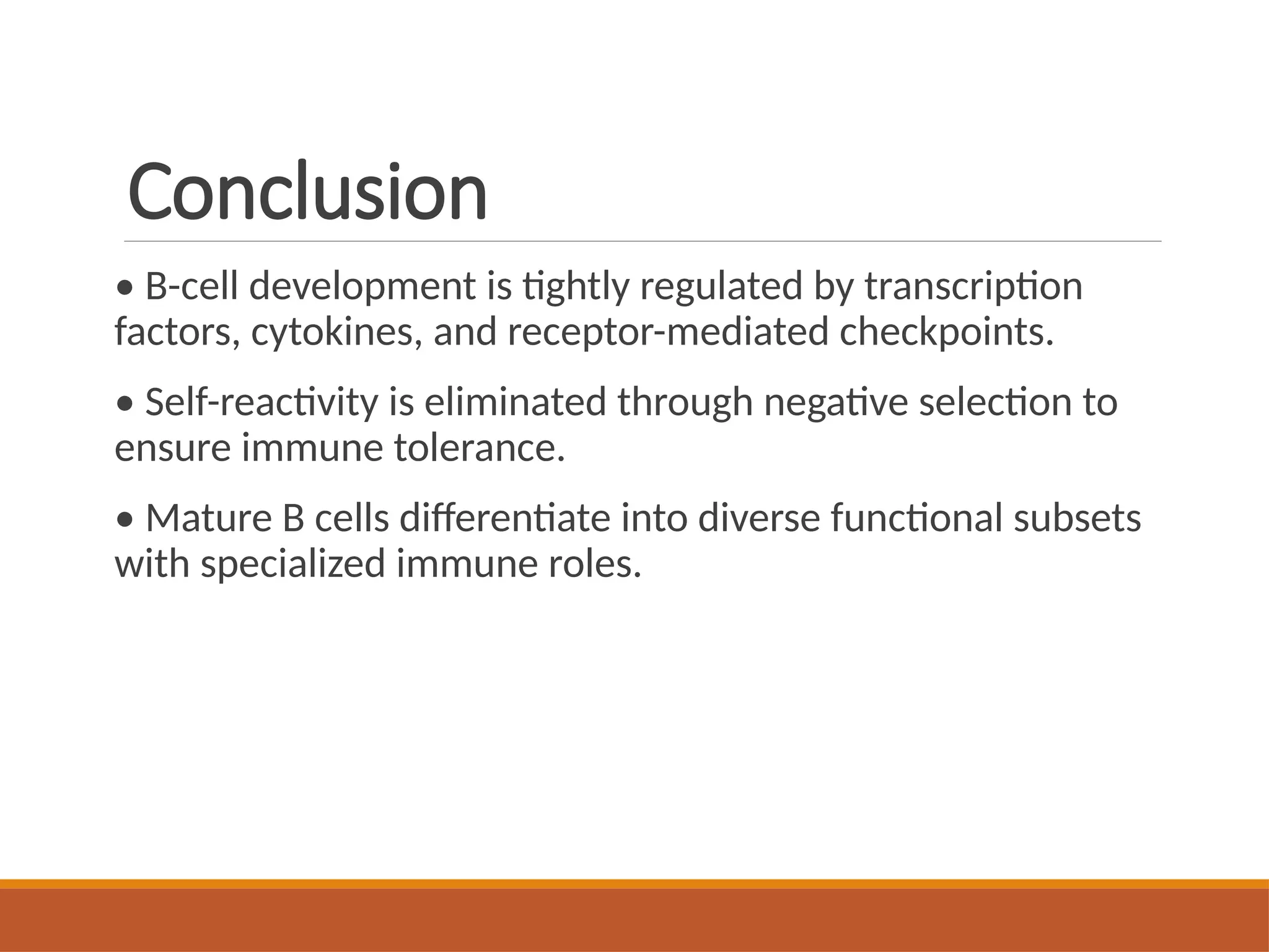 B Cell Maturation and development's regulation - IMMUNOLOGY | PPTX