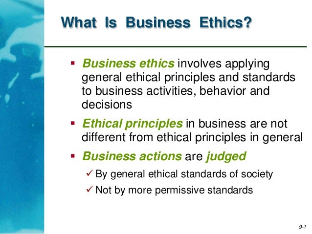 Business Ethics and CSR