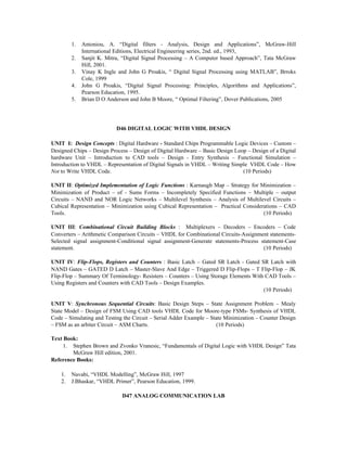 B.e. electronics and communication engineering | PDF