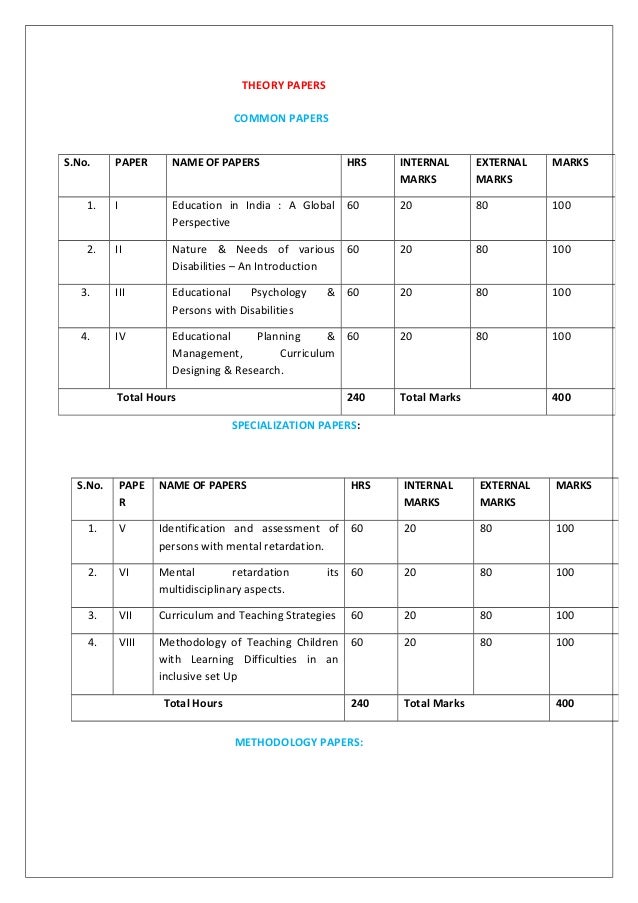 B.ed special education_mr_201112_prospectus