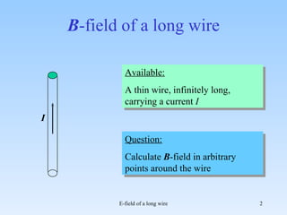 B field wire