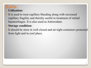 B-Glycosides-Glycyrhetinic-acid-Rutin UNIT3.pptx