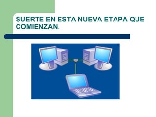 SUERTE EN ESTA NUEVA ETAPA QUE COMIENZAN. 