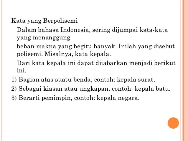 B. Indonesia - Homonim, Homograf, Homofon