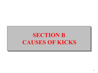 1
SECTION B
CAUSES OF KICKS
 