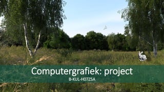 Computergrafiek: project
B-KUL-H07Z5A
 