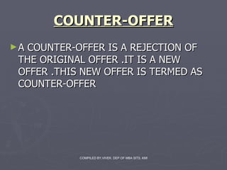 COUNTER-OFFER ,[object Object]