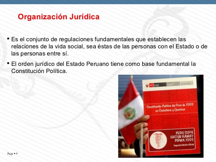 Resultado de imagen para organizacion juridica peruana