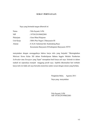 B. lembar persetujuan, daftar isi