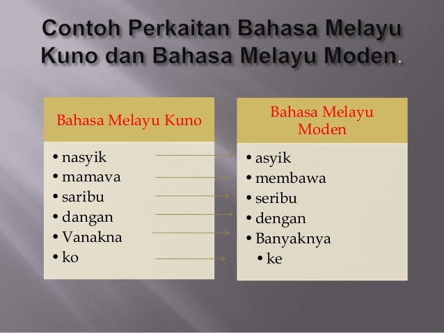 Bahasa Melayu Kuno