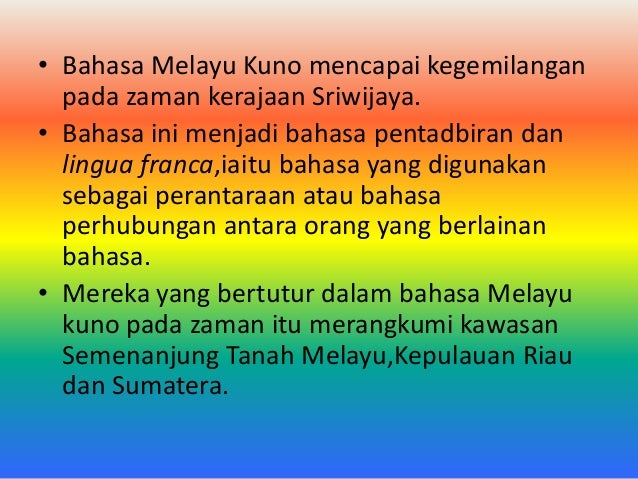 bahasa melayu sebagai lingua franca